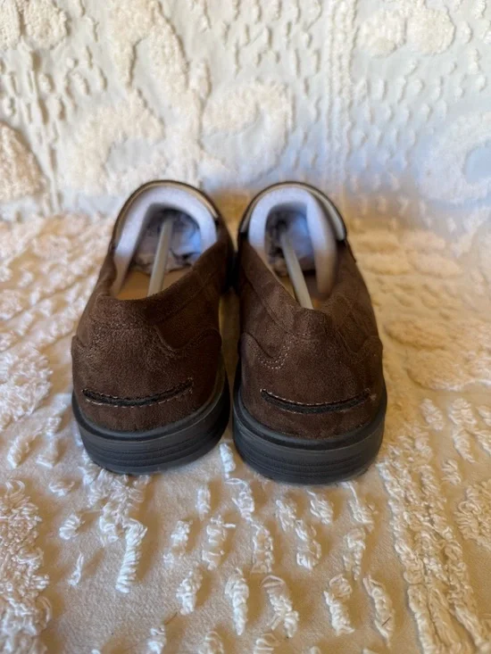 Journee Collection Brown Suede Penny Loafers #579 - Picture 4 of 6